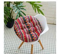 uministyle Lot de 2 coussins de chaise rembourrés pour jardin, salle à manger, coussin de chaise rond pour la maison, le bureau, 40 cm (couleur B)