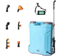 Umisu Pulvérisateur à Dos Électrique 16L, Pulvérisateur de Jardin Électrique avec 6 Buses de Brumisation Réglables, Pulvérisateur Rechargeable avec Batterie pour Arrosage et Nettoyage de Pelouse