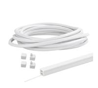 Umllpet Profilé LED en Silicone Blanc - 6 M, 12×12 mm, Bande Lumineuse Flexible Étanche, Diffusion Lumière Néon Uniforme, Embouts et Clips de Montage Inclus