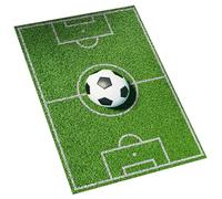 Umllpet Tapis Terrain de Football 80x120cm Lavable Antidérapant, Tapis Décoratif Sport pour Salon Chambre Pièce de Détente