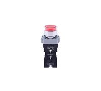 UMXDRLGSBQA Interrupteur à Bouton-Poussoir ZB2B autobloquant 1NC Rouge 24V Ø22mm Installation de Panneau de Commande Industriel pour armoires de Commande et systèmes d'automatisation