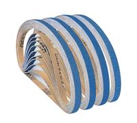 UMXIUO 32 Pièces Bandes Abrasives 9 x 533 mm, Bande Abrasive Grain 40/60/80/120 pour Ponceuse à Bande pour Métal Bois