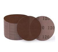 UMXIUO 50 Pièces Disque Abrasif 125 mm Maille, Disque à Poncer 120 Grains Anti-colmatage pour Ponceuse Excentrique Ponçage et Polissage du Bois, des Murs, de la Peinture, du Métal