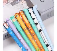 Un ensemble de 8 stylos gel effaçables en forme d'animal, doté d'une pointe fine de 0,5 mm, ils sont parfaits pour la prise de notes et l'écriture, des stylos mignons 8 pièces