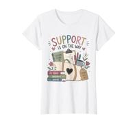 Un Joli Soutien d'appréciation des Enseignants est en Route T-Shirt Graphique avec Valeur, Femme, Blanc, S