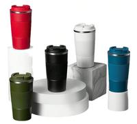 Un mug de voyage isotherme en acier inoxydable, un mug à café en acier inoxydable, une bouteille d'eau à double paroi sous vide avec couvercle, convient pour l'eau chaude et froide, facile à transport