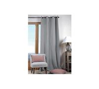 Stof - Rideau à Oeillets - Coloris Souris - 240x135 cm - Polyester - Modèle Nelson