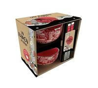 Un Ramen À Tokyo - Coffret Avec : 2 Jolis Bols À Ramen En Céramique, 2 Paires De Baguettes En Céramique