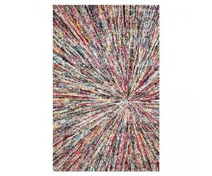 UnAmourDeTapis Tapis Entrée, 40 X 60 Cm, Motif Ethnique Graphique, Multicolore, Tissé Machine Poils Ras, Fabriqué en Turquie, Style Bohème Moderne, Pratique, 2621