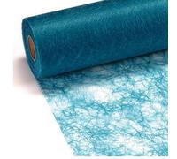 Unbekannt 100 + 25 m x 30 cm Sizo Pile® Chemin de Table en Non-tissé Original Bleu Turquoise baptême Anniversaire