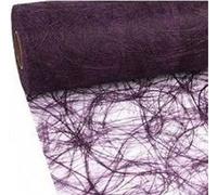 Unbekannt 100 Décoration Diamants + 25 m x 20 cm Sizoweb Chemin de Table en Non-tissé Chemin de Prune Violet