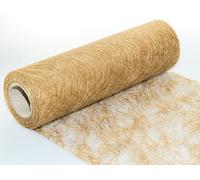 Unbekannt 25 m sizo Flor® Original Chemin de Table pour décoration de Table Fibre Soie 30 cm/300 mm, Couleur : Doré