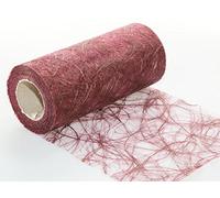 Unbekannt 25 m x 20 cm Sizoweb Chemin de Table en Non-tissé Chemin de Bordeaux pour Mariage, Noël...