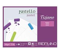 Unbekannt Fabriano 46423305 Tiziano Bloc pastel 24 feuilles 160 g/m² sans acide et résistant aux vieillissements Surface rugueuse 23 x 30,5 cm