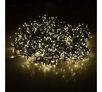 Unbekannt Guirlande lumineuse 1200 LED 24 m 2400 cm blanc chaud pour intérieur et extérieur Éclairage décoratif de Noël