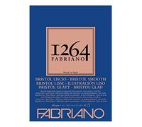 Unbekannt Honsell 19100655 Fabriano Bristol Bloc de 50 feuilles de papier blanc ultra lisse sans acide Idéal pour toutes les techniques sèches et les techniques humides légères Format A3 200 g/m²