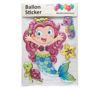 Unbekannt Lot de 4 Stickers Ballons Effet 3D sirène