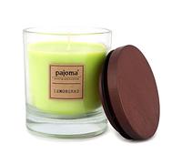 Unbekannt Pajoma Bougie parfumée Citronnelle 180 g dans un bocal en verre avec couvercle en bois pour env. 25 heures
