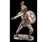 Unbekannt Romain Gladiateur Figurine - Murmillo dans Combat avec Épée Et Casque Veronese Figurine de Décoration, Décoder l'article, Sculpture, Statuette, H 24,5 CM