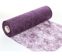 Unbekannt Sizo Pile® Chemin de Table en Non-tissé Violet Aubergine 25 m x 30 cm