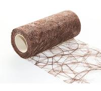 Unbekannt Sizoweb Chemin de Table en Non-tissé 25 m x 20 cm Marron foncé Marron Chocolat Marron pour Mariage