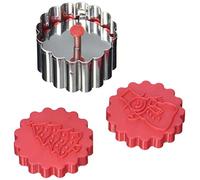 Unbekannt Städter 170704 Lot de 3 Emporte Piece Biscuit de Noël avec Éjecteur