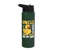 Uncle is my Name Canards en caoutchouc sont mon jeu Canard en caoutchouc Stainless Steel Insulated Water Bottle