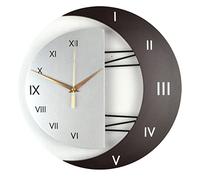UncleS Horloge murale créative à suspendre en forme de lune pour cuisine, salon, salle de bain, bureau, fonctionne à piles