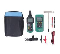 Underground Cable Locator Accurate Fault Positioning LCD Display Wire Short Open Finder AC DC 12V-400V for Wall and Underground Cable Detection ABS Material Black