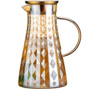 Une carafe en verre borosilicaté de haute qualité, au design unique et élégant, idéale pour déguster de l'eau fraîche, des boissons chaudes, des glaces, du vin, du café, du lait ou des jus de fruits.