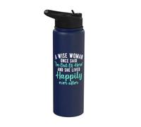 Une femme sage a dit : « Je suis sortie d'ici et je vis heureuse à la retraite » Stainless Steel Insulated Water Bottle