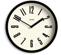 Une horloge ronde pour la cuisine | Mini horloge rétro | 20 cm | Noir | Chiffres épurés | Idéale pour les chambres d'enfants, les bureaux et les pièces de toutes tailles