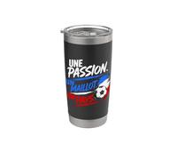 Une Passion Un Maillot Football Cadeau Fun Original Humour Gobelet isotherme en acier inoxydable double paroi