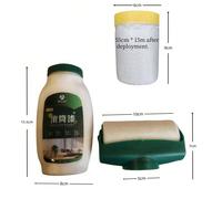 Une peinture murale en cuve de 500 g à base d'eau et propre. Entretien domestique pratique : peinture blanche au latex, graffitis, taches, traces de pas, pratique et rapide à utiliser, équipée d'un fi