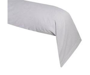 Une taie de traversin en coton gris perle 45 x 185 cm GRIS PERLE G