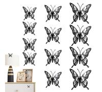Ungtyb Autocollants Papillon 3D 12 Pièces Décoration Fenêtre Halloween