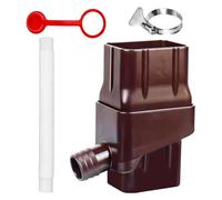 Ungtyb Système de collecte d'eau de pluie - Inverseur de tuyau de pour dérivation de l'eau - Kit complet de valve de filtration respectueux de l'environnement, inverseur réglable pour 2 x 7,6