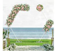 UNHO Arche Mariage Hexagonale, Arche Ballon Anniversaire, Arc de Fleur Mariage pour Décoration Cérémonie 2M