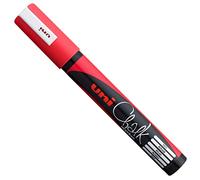 Uni-Ball 186221 - Marqueur pour fenêtres et craie UNI CHALK PWE-5M, 1,8 - 2,5 mm, pointe ronde, blanc