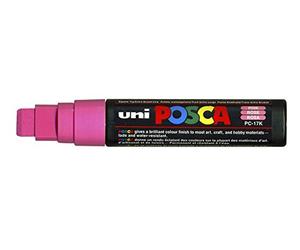 Uni-Ball 186328 - Marqueur POSCA à pointe rectangulaire extra large, rose | Marqueur à pointe rectangulaire de 15 mm pour presque toutes les surfaces