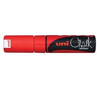Mitsubishi Pencil Marqueur craie PWE8K 8 mm pointe biseautée Rouge