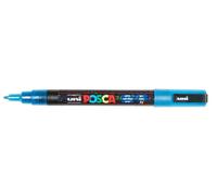 Posca Marqueurs PC3ML - Pointe conique fine plastique Bleu foncé pailleté - Lot de 6