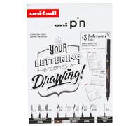 Uni-ball Coffret PIN de 8 pièces de marqueurs calibrés 0,2 à 1,0 mm Set Lettering Starter Kit - NO2