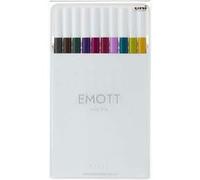 Uni-Ball Emott marqueur 10 pièce(s) Bleu, Marron, Vert, Gris, Violet, Rouge, Violet, Jaune G