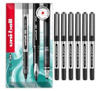 uni-ball Eye Micro UB-150E Lot de 6 stylos à encre gel Noir 0,5 mm
