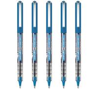 uni-ball Eye Ocean Care UB-157ROP Lot de 5 stylos roller à pointe fine 0,7 mm Encre bleue résistante à l'eau