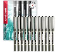 uni-ball EYE UB-157 Lot de 12 Rollers Pointe 0,7 mm Encre Noir | Encre résistante à la décoloration, à l'eau et aux produits chimiques, débit constant lisse, formule sans acide