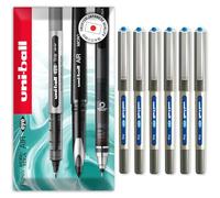 uni-ball EYE UB-157 Lot de 6 stylos roller Pointe 0,7 mm Bleu clair