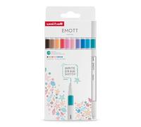 Uni-Ball Feutre Emott, Set De 10 "Pastel Colors