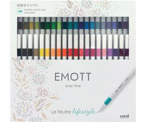 Uni-ball Fineliner Set 40 couleurs - Uni Emott Fineliner Multicolor